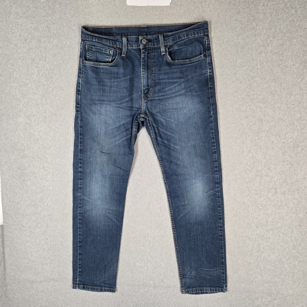 Levi's 502 Men Jeans 34X32 Blue Denim Taper 28" Inseam